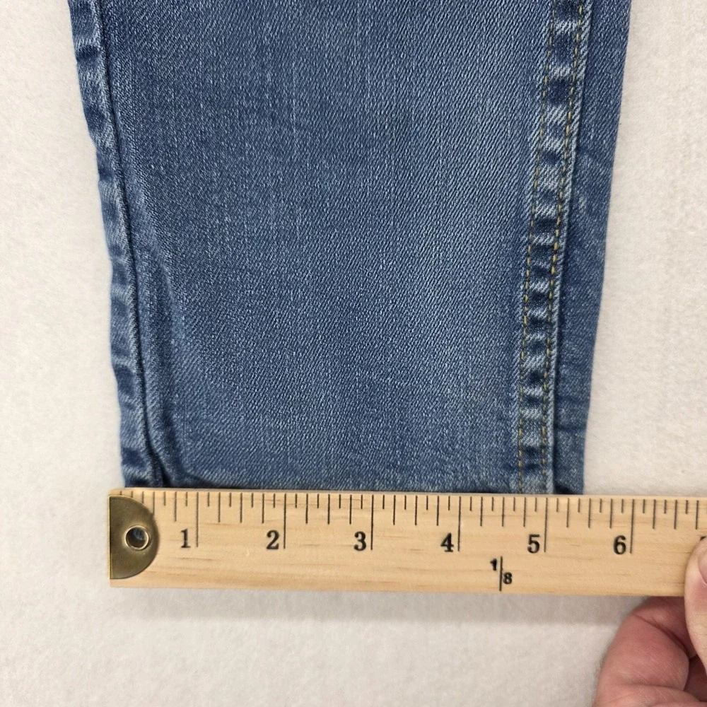 Levis 502 Boys Size 8 Regular Taper Jeans Blue Premium Denim 24x22 Casual